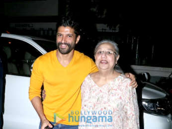 Farhan Akhtar snapped with mom spotted in Bandra