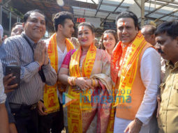 Govinda visits Siddhivinayak Temple with his family