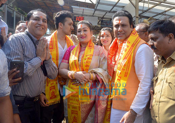 govinda visits siddhivinayak temple with his family 3