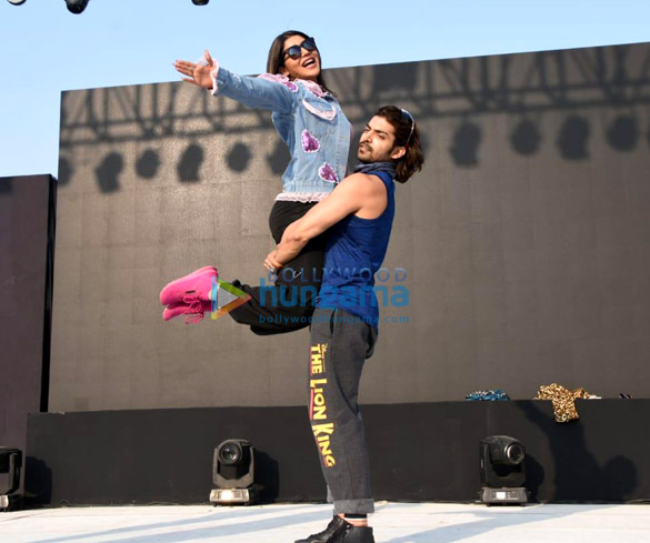 gurmeet choudhary and debina choudhary snapped during rehearsals for new years celebrations 2