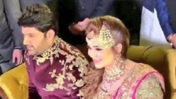 INSIDE PICS: Kapil Sharma strikes a QUIRKY POSE with Ginni Chatrath at their reception