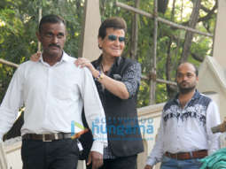 Jeetendra snapped at Mount Mary Church in Bandra