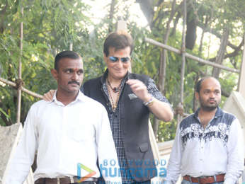 Jeetendra snapped at Mount Mary Church in Bandra