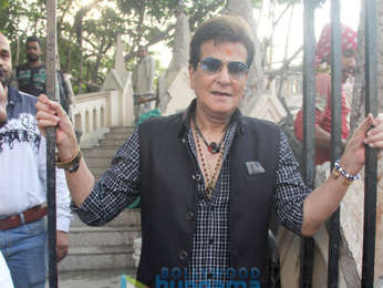 Jeetendra snapped at Mount Mary Church in Bandra