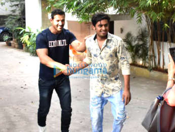 John Abraham celebrates birthday with fans