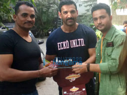 John Abraham celebrates birthday with fans