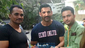 John Abraham celebrates birthday with fans