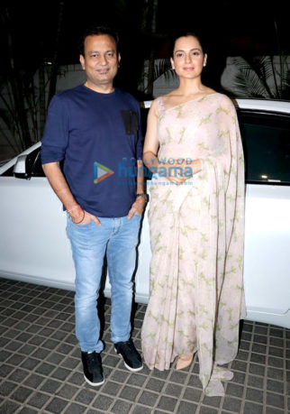 Kangana Ranaut and Kamal Jain spotted at Manikarnika promotions