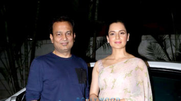 Kangana Ranaut and Kamal Jain spotted at Manikarnika promotions
