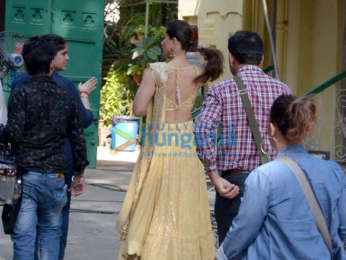 Kareena Kapoor Khan snapped during an ad shoot in Bandra