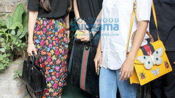 Karisma Kapoor, Amrita Arora and Anu Diwan snapped at Pali Village Cafe in Bandra