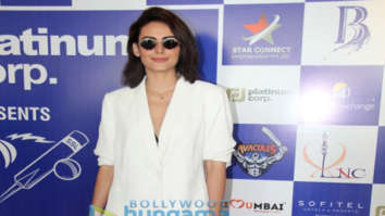 Mandana Karimi, Dino Morea and Shibani Dandekar snapped at Super Star League event