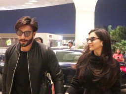Newly Weds Ranveer Singh and Deepika Padukone Spotted at Mumbai Airport