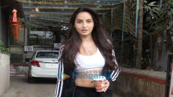 Nora Fatehi spotted at Satyam Hall in Juhu