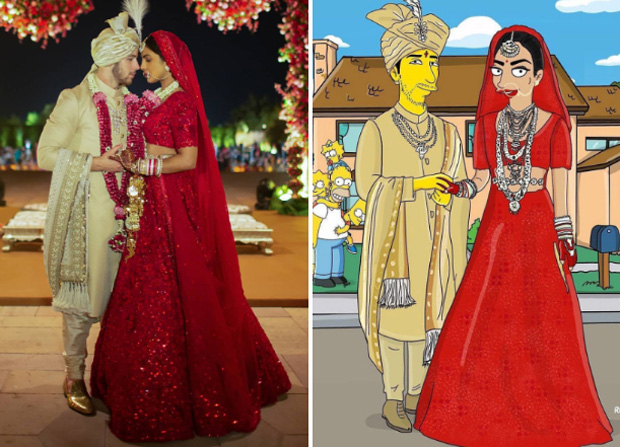 PHOTOS: Nick Jonas and Priyanka Chopra's grand wedding gets The Simpsons makeover and the actress is loving it