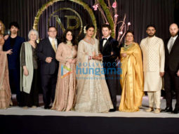 Priyanka Chopra and Nick Jonas along with their families snapped at their Delhi reception