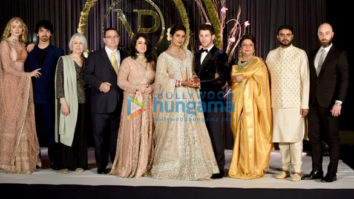 Priyanka Chopra and Nick Jonas along with their families snapped at their Delhi reception