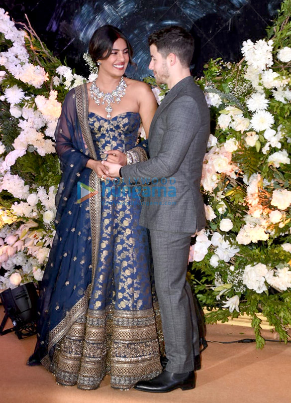 priyanka chopra and nick jonas arrive at their wedding reception at jw marriott in mumbai 2
