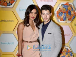 Priyanka Chopra and Nick Jonas snapped at an app launch in Delhi