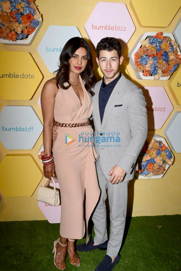 Priyanka Chopra and Nick Jonas snapped at an app launch in Delhi Priyanka Chopra and Nick Jonas snapped at an app launch in Delhi