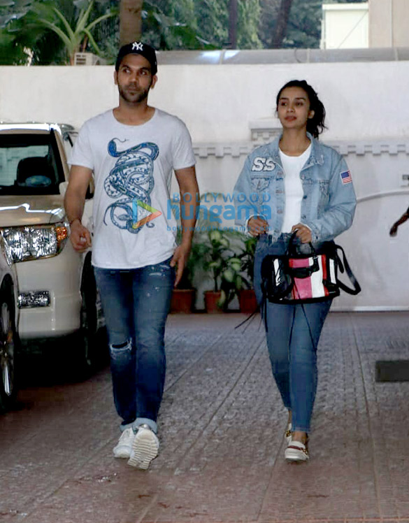 Rajkummar Rao and Patralekha spotted in Juhu Rajkummar Rao and Patralekha spotted in Juhu