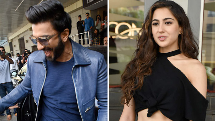 Ranveer Singh, Sara Ali Khan and Rohit Shetty snapped at the trailer launch of ‘Simmba’