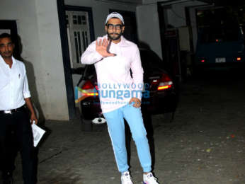 Ranveer Singh snapped at a dubbing studio