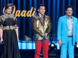 Raveena Tandon snapped on the sets of Saregama Lill Champs