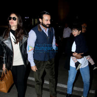 Saif Ali Khan, Kareena Kapoor Khan and others snapped at the airport