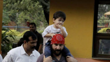 Saif Ali Khan and Taimur Ali Khan snapped in Bandra