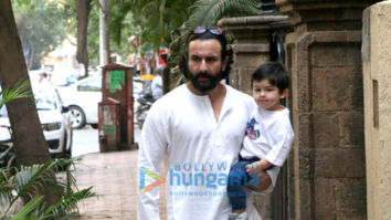 Saif Ali Khan and Taimur Ali Khan spotted in Bandra