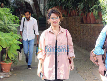 Sanya Malhotra spotted in Bandra