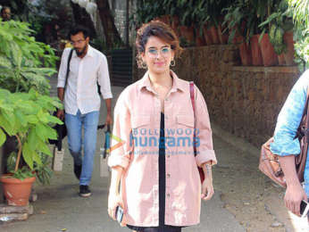 Sanya Malhotra spotted in Bandra
