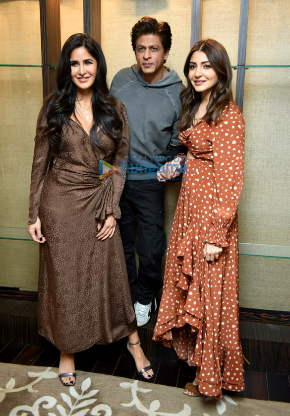 Shah Rukh Khan, Anushka Sharma and Katrina Kaif promote Zero in Delhi