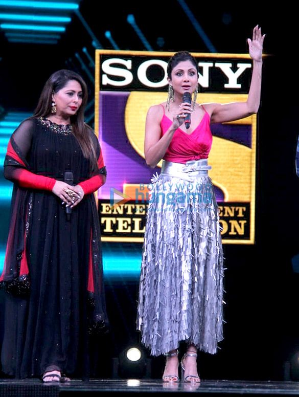 shilpa shetty anurag basu and geeta kapoor snapped at the launch of super dancer 3 1