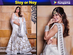 Slay or Nay: Jacqueline Fernandez in Manish Malhotra Couture for Isha Ambani – Anand Piramal pre-wedding festivities at Udaipur