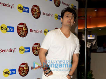 Sonu Nigam snapped at the 92.7 Big FM office