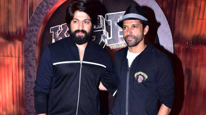 South actor Yash and Farhan Akhtar grace the trailer launch of the film KGF