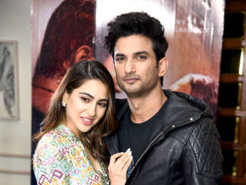 Sushant Singh Rajput and Sara Ali Khan snapped during 'Kedarnath' promotions in Mumbai