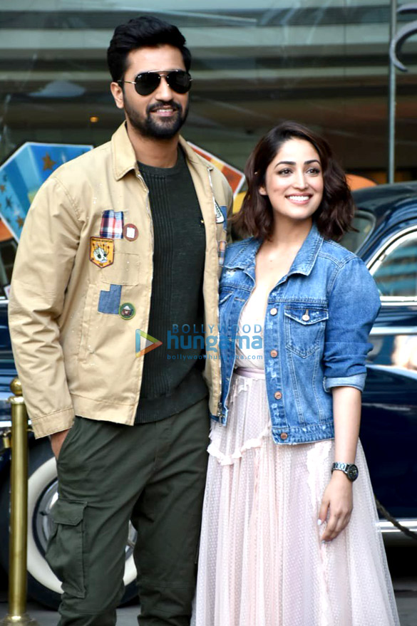 Vicky Kaushal and Yami Gautam snapped during Uri interviews Vicky Kaushal and Yami Gautam snapped during Uri interviews