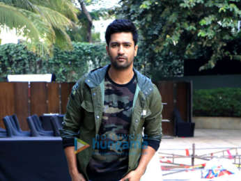 Vicky Kaushal snapped promoting his upcoming film 'Uri'