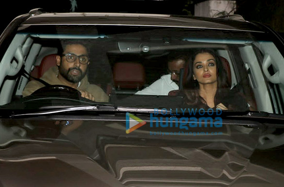 Abhishek Bachchan, Aishwarya Rai Bachchan and others spotted at Sonali Bendre’s house in Juhu Abhishek Bachchan, Aishwarya Rai Bachchan and others spotted at Sonali Bendre’s house in Juhu