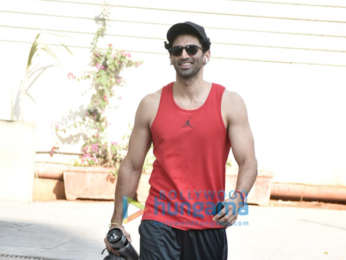 Aditya Roy Kapur spotted at the gym in Bandra