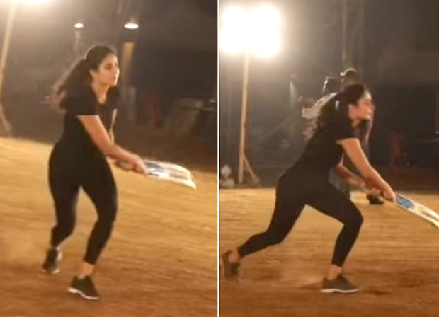 After Salman Khan, Katrina Kaif showcases her BATTING SKILLS on the sets of Bharat, asks Anushka Sharma to put in a good word with Virat Kohli