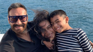Ajay Devgn looks the happiest in this throwback holiday photo with his kids Nysa and Yug
