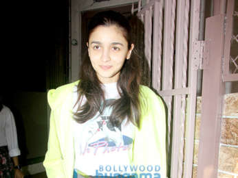 Alia Bhatt snapped outside a recording studio