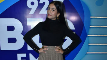Amrita Rao snapped at the 92.7 Big FM office