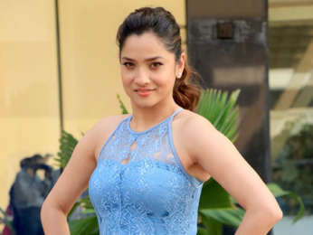 Ankita Lokhande snapped during Manikarnika - The Queen Of Jhansi promotions at Novotel, Juhu