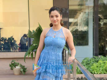 Ankita Lokhande snapped during Manikarnika - The Queen Of Jhansi promotions at Novotel, Juhu