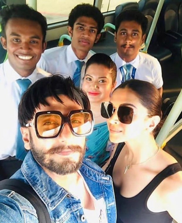Deepika Padukone and Ranveer Singh click photos with fans in Sri Lanka, receive warm welcome in Mumbai